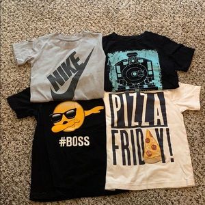 4 boys short sleeve T- shirts
